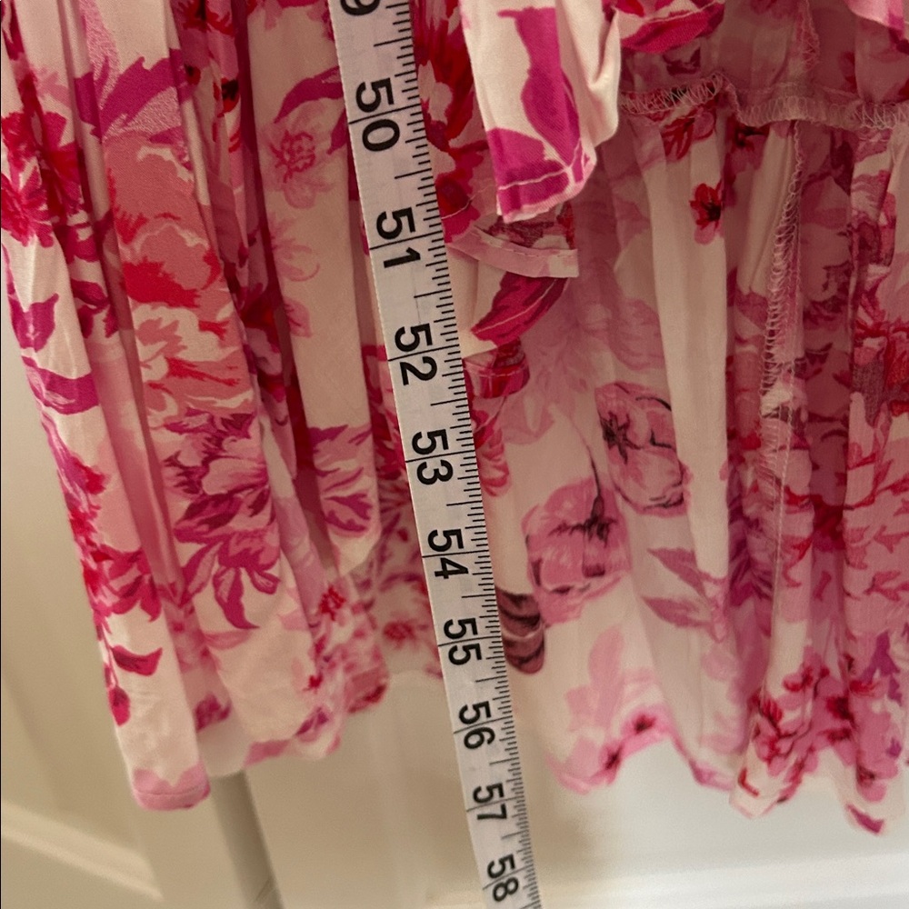 Chic Pink Floral Maxi Dress - Picture 11 of 14
